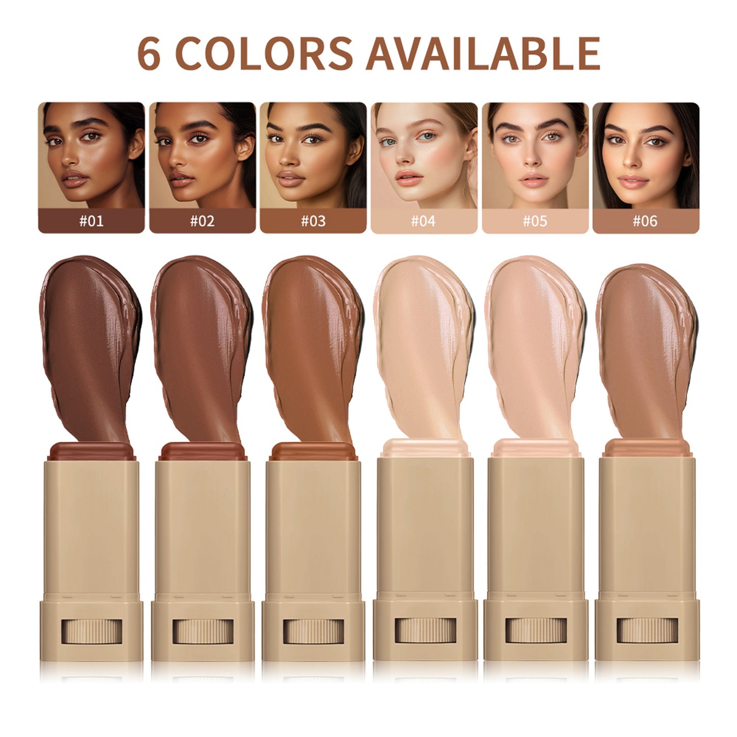 Colored Solid Essence Foundation Stick Brightens And Moisturizes Without Fake White A smooth And Natural Touch Brightens The Skin Tone Lasting Concealer And Moisturizing Foundation