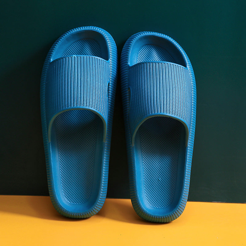 Home Sandals Non-Slip And Deodorizing Home Slippers Solid Color Thick-Soled Beach Slippers For Women