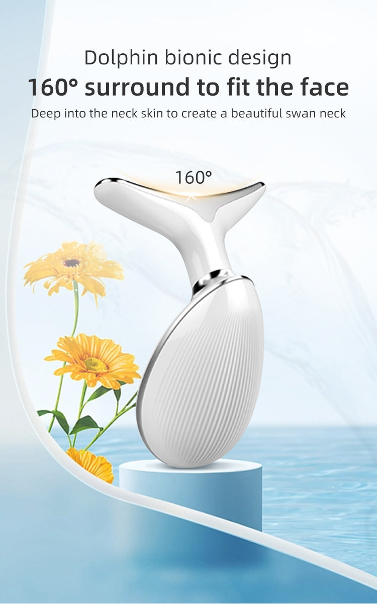 Wrinkle Lightening Neck Beauty Instrument Lifting Face Charging Induction Vibration Warm Massage Facial Beauty Instrument