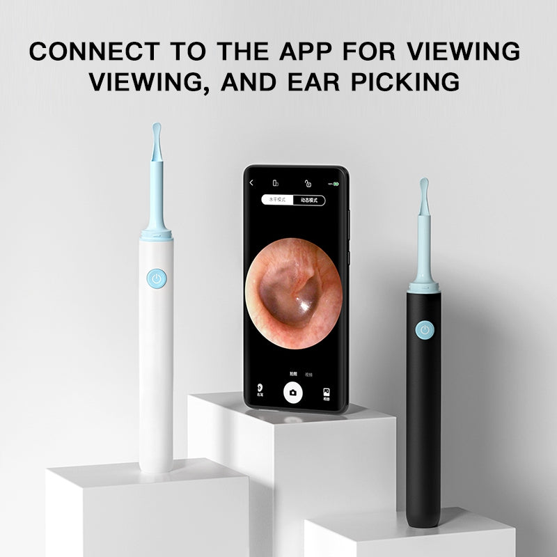 Visual Ear Pick HD Soft Silicone Ear Cleaning Tool Smart One-click Direct Connection Cleaning Luminous Endoscope Universal For Smartphones