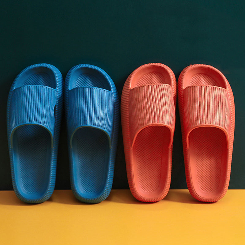 Home Sandals Non-Slip And Deodorizing Home Slippers Solid Color Thick-Soled Beach Slippers For Women