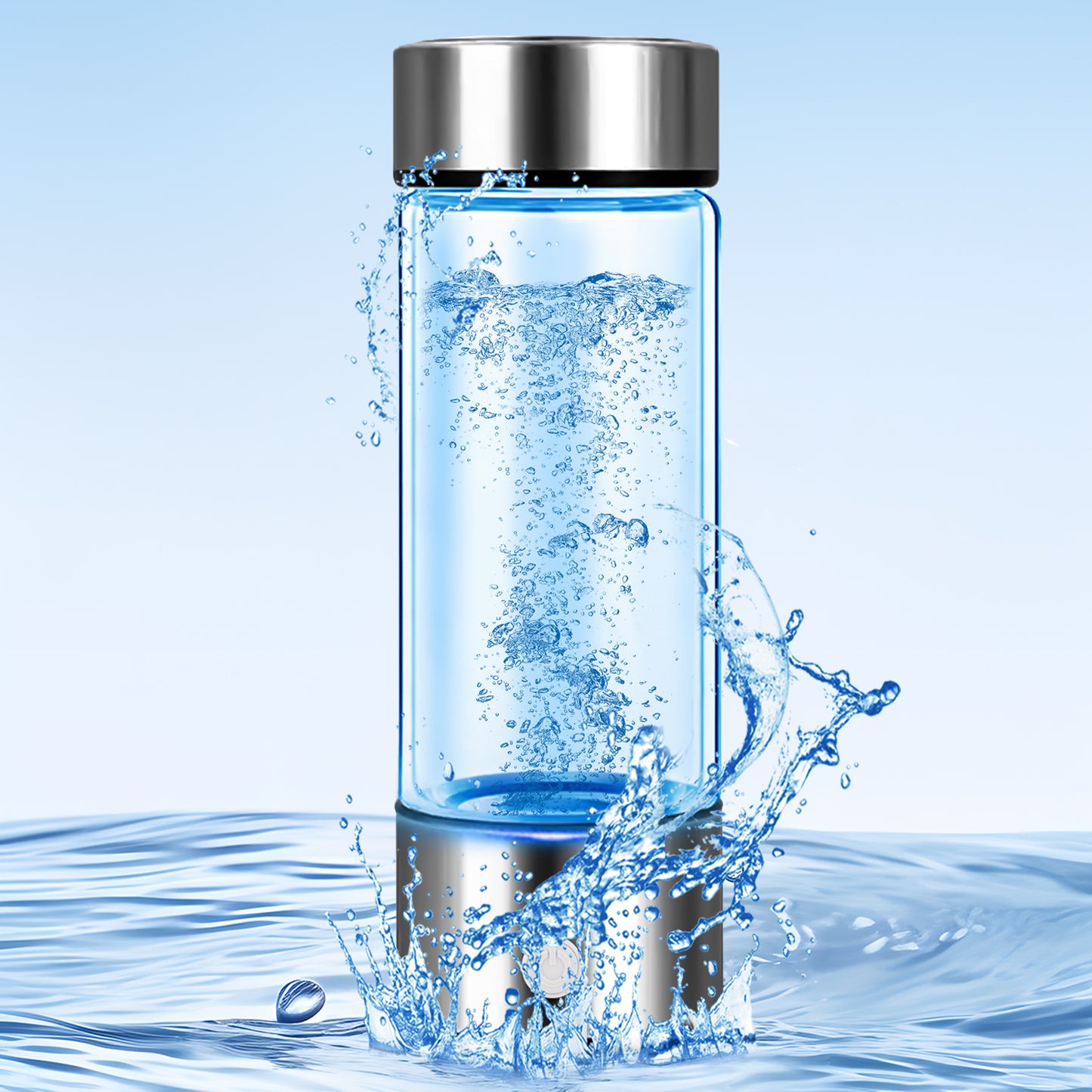 Hydrogen-rich Water Cup High-concentration Portable Health Water Negative Ion Electrolysis Water Cup Titanium Portable Cup