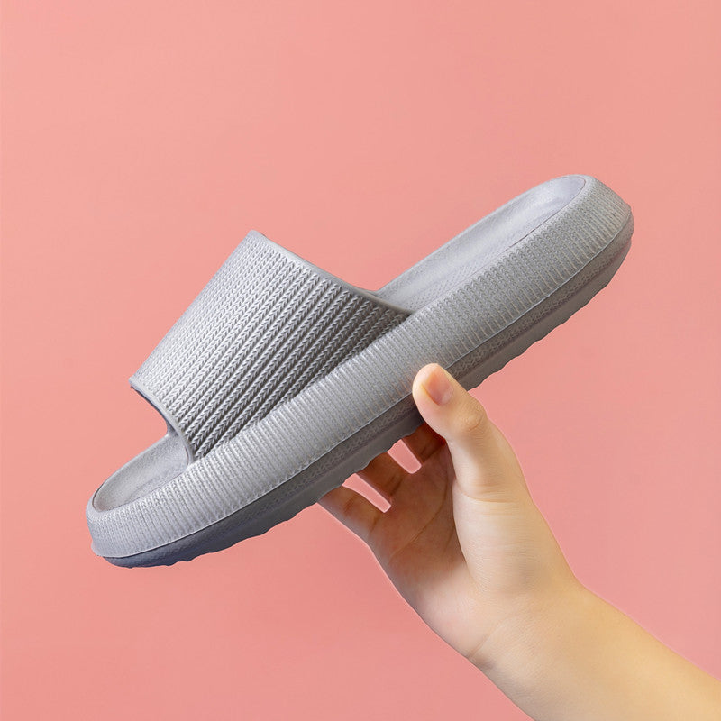 Home Sandals Non-Slip And Deodorizing Home Slippers Solid Color Thick-Soled Beach Slippers For Women