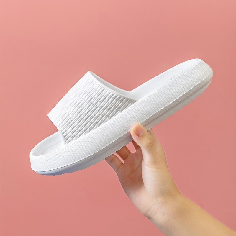 Home Sandals Non-Slip And Deodorizing Home Slippers Solid Color Thick-Soled Beach Slippers For Women